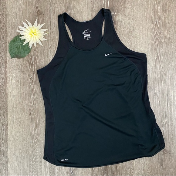 Nike Dri-Fit Black Vented Racerback Tank Top - Picture 5 of 11